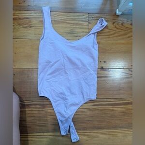 Free People Light Pink Bodysuit